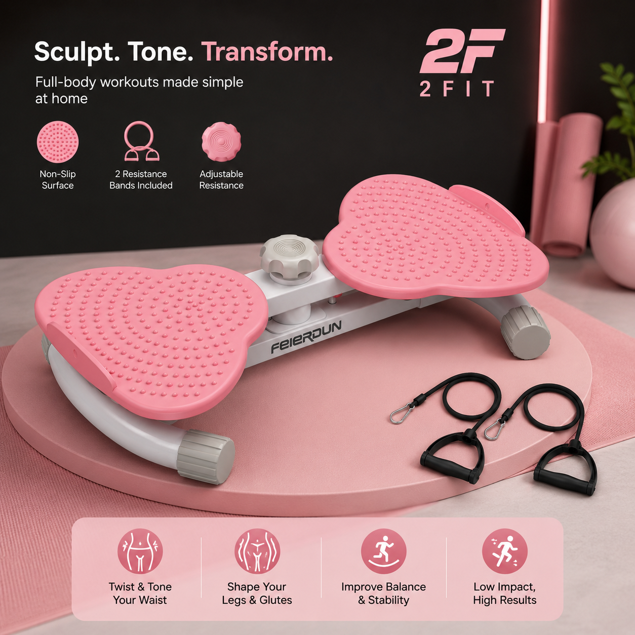 TwistCore Pro Waist Twisting Fitness Board