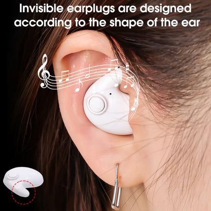 Invisible Sleep Wireless Earphone Bluetooth 5.3 Hidden Earbuds Lightweight Waterproof Noise Proof Touch Control Headphones